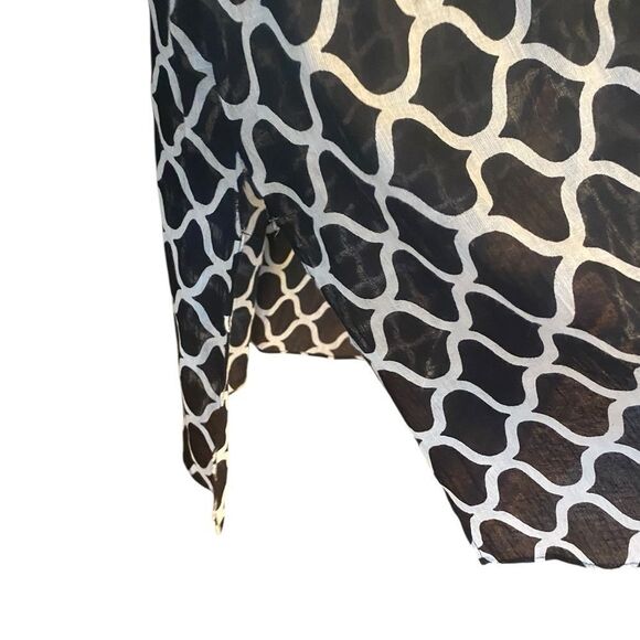 Sulu Sz 6 Black Turquoise Ornate Intricate Embroidered Statement Sleeve Tunic - Picture 4 of 9